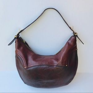Michael Kors Brown Leather Hobo Style Shoulder Bag